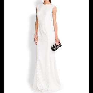 Dolce & Gabbana lace v-back wedding / evening gown maxi dress